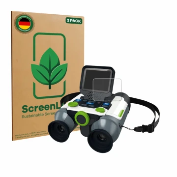 Parte frontale di una confezione del prodotto con il logo del marchio ScreenLeaf. Accanto è raffigurato il dispositivo Vtech B