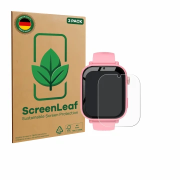 Parte frontale di una confezione del prodotto con il logo del marchio ScreenLeaf. Accanto è raffigurato il dispositivo CATGIFF