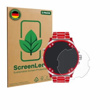 Parte frontale di una confezione del prodotto con il logo del marchio ScreenLeaf. Accanto è raffigurato il dispositivo Diesel 