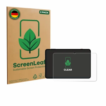 Parte frontale di una confezione del prodotto con il logo del marchio ScreenLeaf. Accanto è raffigurato il dispositivo Redmagi