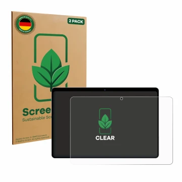 Parte frontale di una confezione del prodotto con il logo del marchio ScreenLeaf. Accanto è raffigurato il dispositivo fezawio