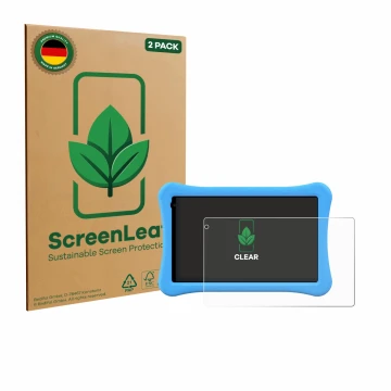 Parte frontale di una confezione del prodotto con il logo del marchio ScreenLeaf. Accanto è raffigurato il dispositivo Awow fu