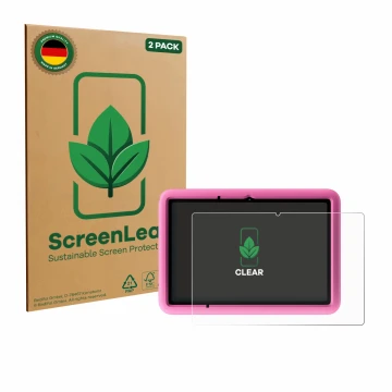 Parte frontale di una confezione del prodotto con il logo del marchio ScreenLeaf. Accanto è raffigurato il dispositivo Blackvi