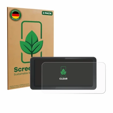 Parte frontale di una confezione del prodotto con il logo del marchio ScreenLeaf. Accanto è raffigurato il dispositivo Spedal 