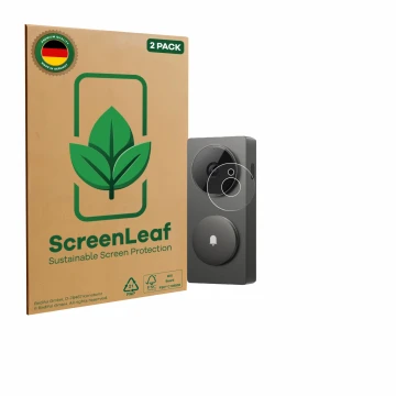 Parte frontale di una confezione del prodotto con il logo del marchio ScreenLeaf. Accanto è raffigurato il dispositivo Aqara H