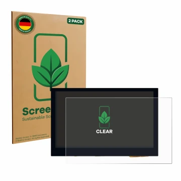 Parte frontale di una confezione del prodotto con il logo del marchio ScreenLeaf. Accanto è raffigurato il dispositivo Wavesha