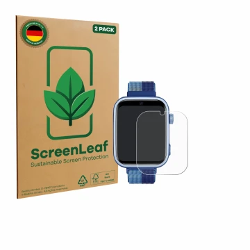Parte frontale di una confezione del prodotto con il logo del marchio ScreenLeaf. Accanto è raffigurato il dispositivo JoJoego