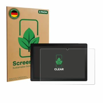 Parte frontale di una confezione del prodotto con il logo del marchio ScreenLeaf. Accanto è raffigurato il dispositivo MUISOO 