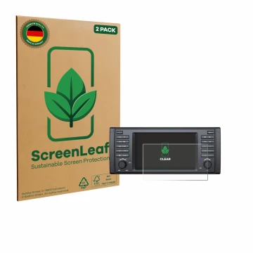 Parte frontale di una confezione del prodotto con il logo del marchio ScreenLeaf. Accanto è raffigurato il dispositivo Eonon E