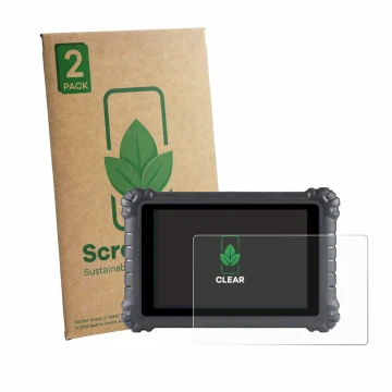 Parte frontale di una confezione del prodotto con il logo del marchio ScreenLeaf. Accanto è raffigurato il dispositivo Autel M