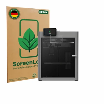 Parte frontale di una confezione del prodotto con il logo del marchio ScreenLeaf. Accanto è raffigurato il dispositivo Bambu L