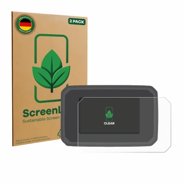 Parte frontale di una confezione del prodotto con il logo del marchio ScreenLeaf. Accanto è raffigurato il dispositivo Honda C