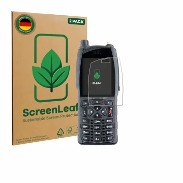 Parte frontale di una confezione del prodotto con il logo del marchio ScreenLeaf. Accanto è raffigurato il dispositivo Sepura 