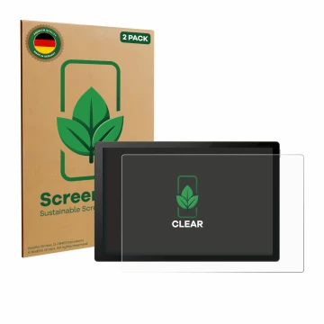 Parte frontale di una confezione del prodotto con il logo del marchio ScreenLeaf. Accanto è raffigurato il dispositivo EcoFlow