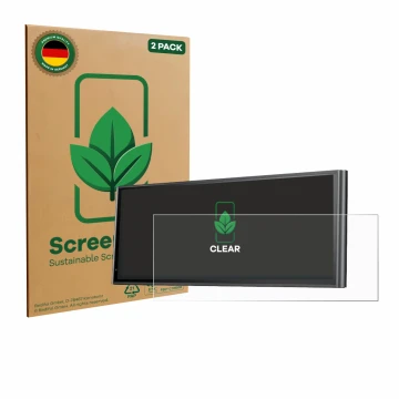 Parte frontale di una confezione del prodotto con il logo del marchio ScreenLeaf. Accanto è raffigurato il dispositivo Krunia 