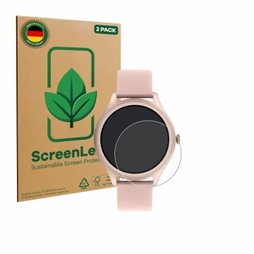 Parte frontale di una confezione del prodotto con il logo del marchio ScreenLeaf. Accanto è raffigurato il dispositivo Reflex 