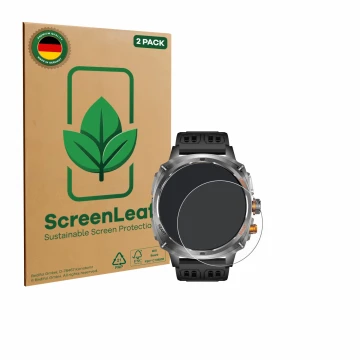 Parte frontale di una confezione del prodotto con il logo del marchio ScreenLeaf. Accanto è raffigurato il dispositivo Rogbid 