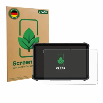 Parte frontale di una confezione del prodotto con il logo del marchio ScreenLeaf. Accanto è raffigurato il dispositivo Ulefone