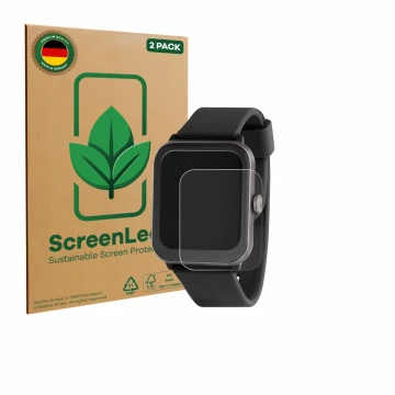 Parte frontale di una confezione del prodotto con il logo del marchio ScreenLeaf. Accanto è raffigurato il dispositivo Sector 