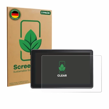 Parte frontale di una confezione del prodotto con il logo del marchio ScreenLeaf. Accanto è raffigurato il dispositivo Osee G7