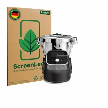 Parte frontale di una confezione del prodotto con il logo del marchio ScreenLeaf. Accanto è raffigurato il dispositivo Mouline