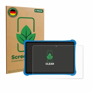 Parte frontale di una confezione del prodotto con il logo del marchio ScreenLeaf. Accanto è raffigurato il dispositivo Alldocu