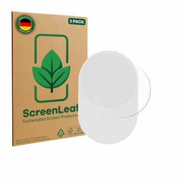 Parte frontale di una confezione del prodotto con il logo del marchio ScreenLeaf. Accanto è raffigurato il dispositivo Ikea Bi
