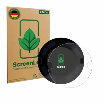 Parte frontale di una confezione del prodotto con il logo del marchio ScreenLeaf. Accanto è raffigurato il dispositivo OOONO P