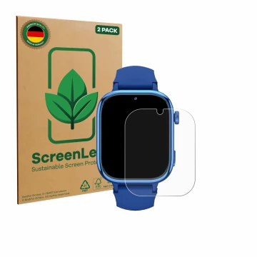 Parte frontale di una confezione del prodotto con il logo del marchio ScreenLeaf. Accanto è raffigurato il dispositivo Ruxingx