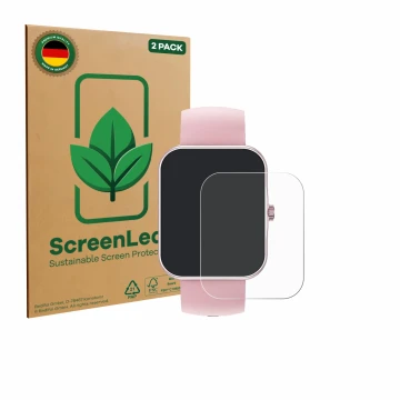 Parte frontale di una confezione del prodotto con il logo del marchio ScreenLeaf. Accanto è raffigurato il dispositivo Ucani S