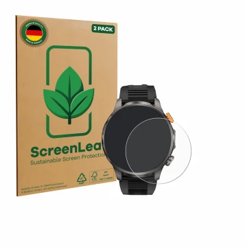 Parte frontale di una confezione del prodotto con il logo del marchio ScreenLeaf. Accanto è raffigurato il dispositivo Naixues