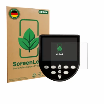 Parte frontale di una confezione del prodotto con il logo del marchio ScreenLeaf. Accanto è raffigurato il dispositivo WaterRo