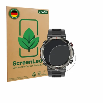 Parte frontale di una confezione del prodotto con il logo del marchio ScreenLeaf. Accanto è raffigurato il dispositivo Iowodo 
