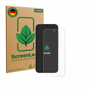 Parte frontale di una confezione del prodotto con il logo del marchio ScreenLeaf. Accanto è raffigurato il dispositivo Vivo S5