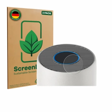 Parte frontale di una confezione del prodotto con il logo del marchio ScreenLeaf. Accanto è raffigurato il dispositivo Philips
