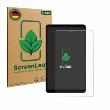 Parte frontale di una confezione del prodotto con il logo del marchio ScreenLeaf. Accanto è raffigurato il dispositivo Alldocu
