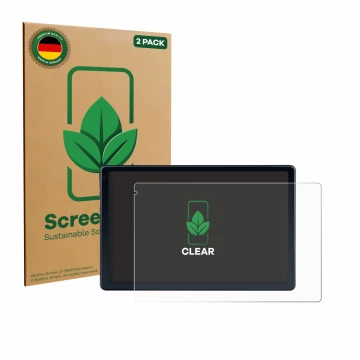 Parte frontale di una confezione del prodotto con il logo del marchio ScreenLeaf. Accanto è raffigurato il dispositivo MUISOO 