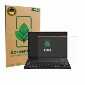 Parte frontale di una confezione del prodotto con il logo del marchio ScreenLeaf. Accanto è raffigurato il dispositivo DEERTiM