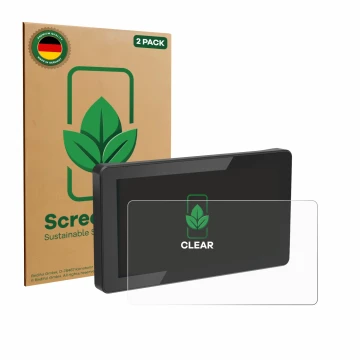 Parte frontale di una confezione del prodotto con il logo del marchio ScreenLeaf. Accanto è raffigurato il dispositivo Innovv 