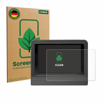 Parte frontale di una confezione del prodotto con il logo del marchio ScreenLeaf. Accanto è raffigurato il dispositivo Launch 