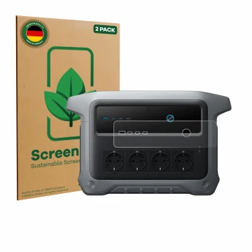 Parte frontale di una confezione del prodotto con il logo del marchio ScreenLeaf. Accanto è raffigurato il dispositivo Anker S
