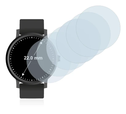 Immagine del dispositivo Orologi (Circolare, ø: 22 mm) con un'ampia varietà di protezioni per lo schermo.
