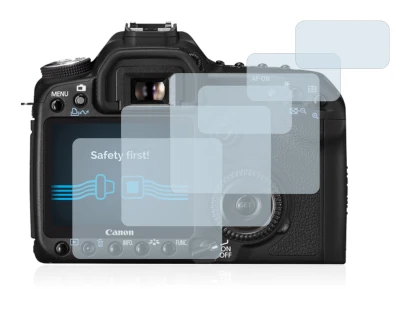 Immagine del dispositivo Canon EOS 50D con un'ampia varietà di protezioni per lo schermo.
