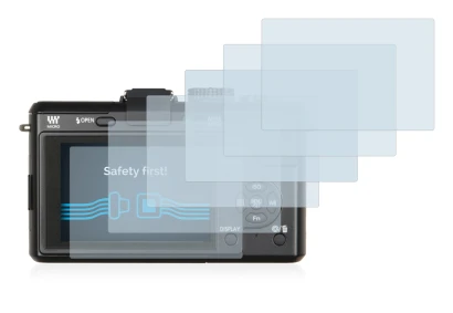 Immagine del dispositivo Panasonic Lumix DMC-GF1 con un'ampia varietà di protezioni per lo schermo.