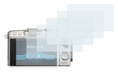 Immagine del dispositivo Olympus PEN Lite E-PL5 con un'ampia varietà di protezioni per lo schermo.