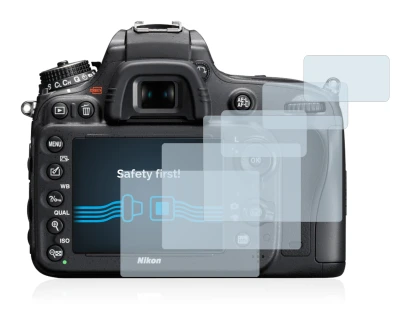 Immagine del dispositivo Nikon D610 con un'ampia varietà di protezioni per lo schermo.