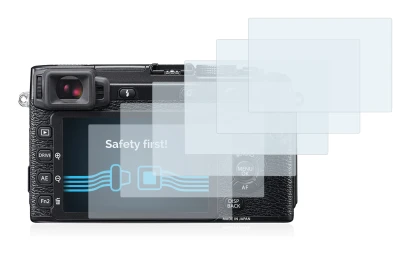 Immagine del dispositivo Fujifilm X-E2 con un'ampia varietà di protezioni per lo schermo.