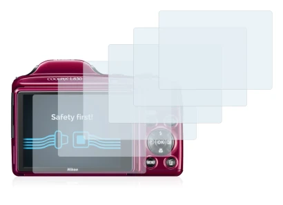 Immagine del dispositivo Nikon Coolpix L830 con un'ampia varietà di protezioni per lo schermo.