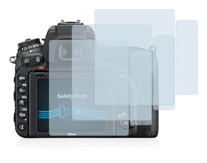 Immagine del dispositivo Nikon D750 con un'ampia varietà di protezioni per lo schermo.