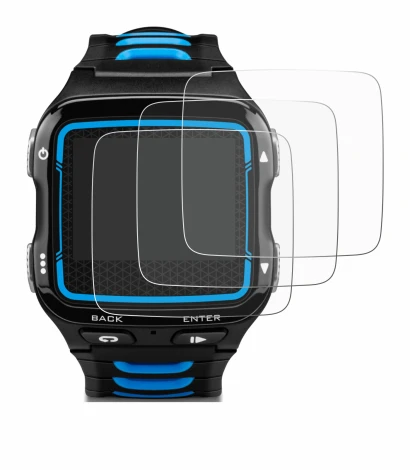 Immagine del dispositivo Garmin Forerunner 920XT con un'ampia varietà di protezioni per lo schermo.